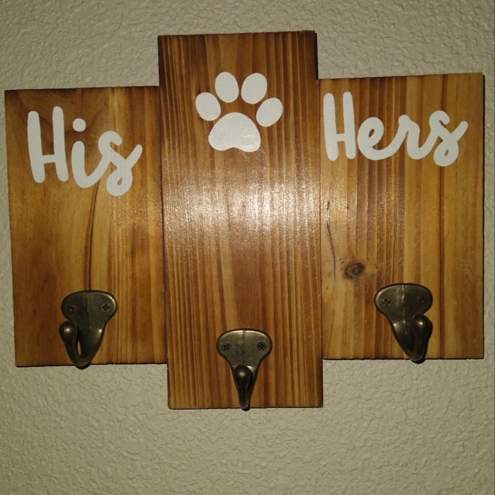 3 hook wall hanger